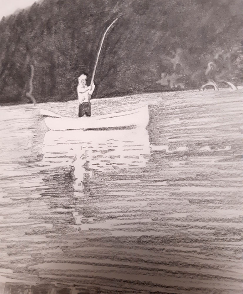 Image of drawing called Fishing