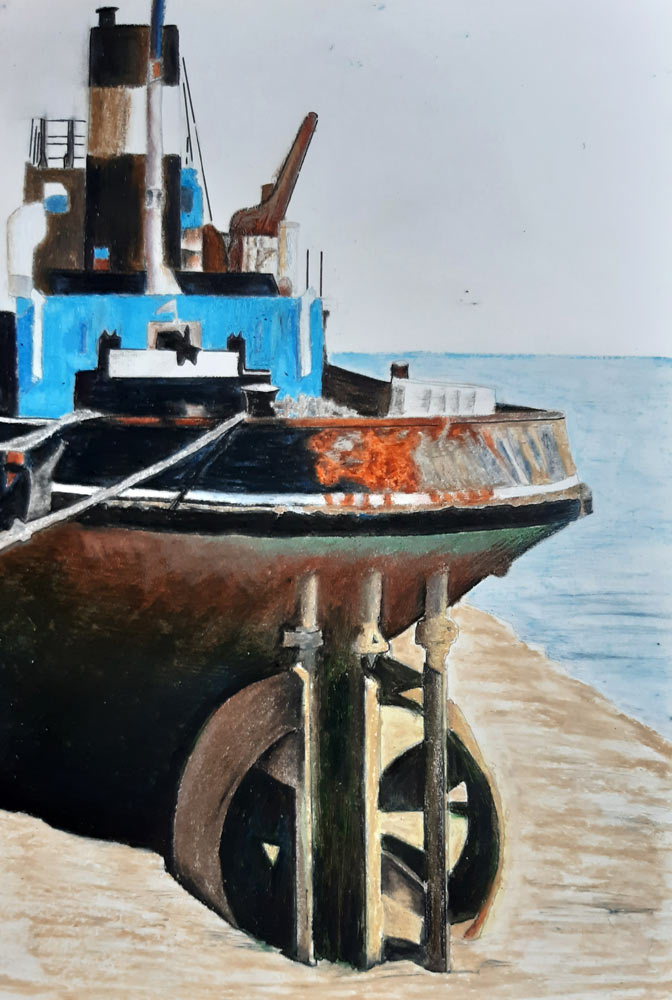Image of drawing called Moored